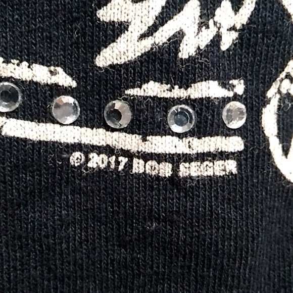 SALE! RARE! Bob Seger & The Silver Bullet Band Bling 2017 Shirt Sz.M - Picture 4 of 10